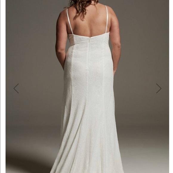 Vera Wang - Slip Wedding Dress - Size 20W - Picture 2 of 2